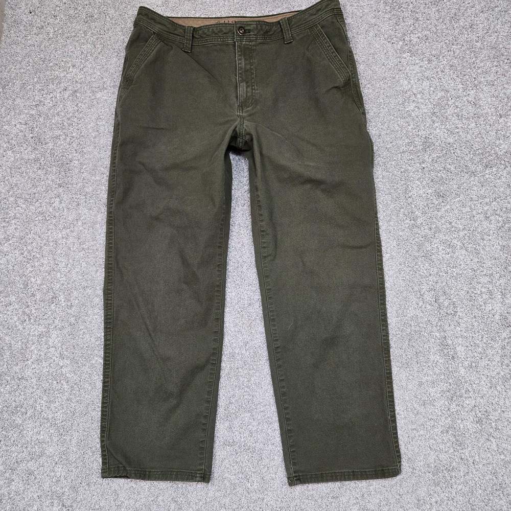 Legendary Outfitters Pants mens 36x29 Green Stretch Canvas jeans